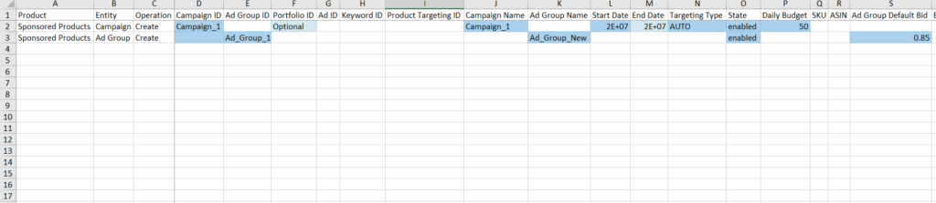 ad group bulk sheet